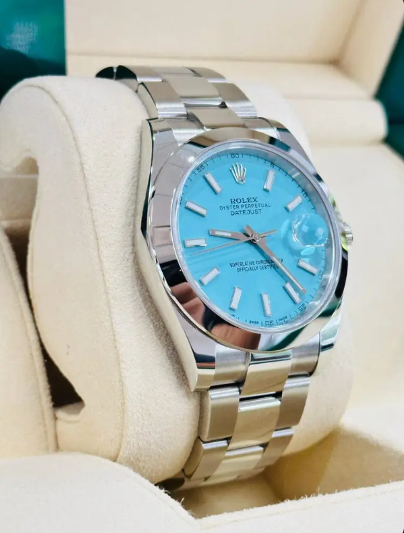 Men's Rolex Tiffany Blue Watch