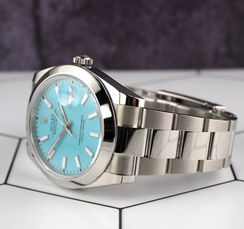 Men's Rolex Tiffany Blue Watch